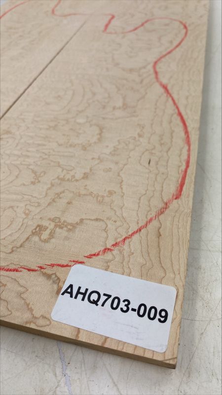 Top Muschelahorn / Quilted Maple, 2-tlg. 9mm Einzelstück #009